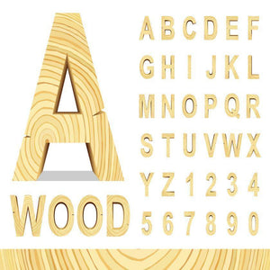 Wood Letters & Numbers